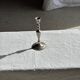 Antique silver-plated candlestick with baluster shaft H21 D9.5