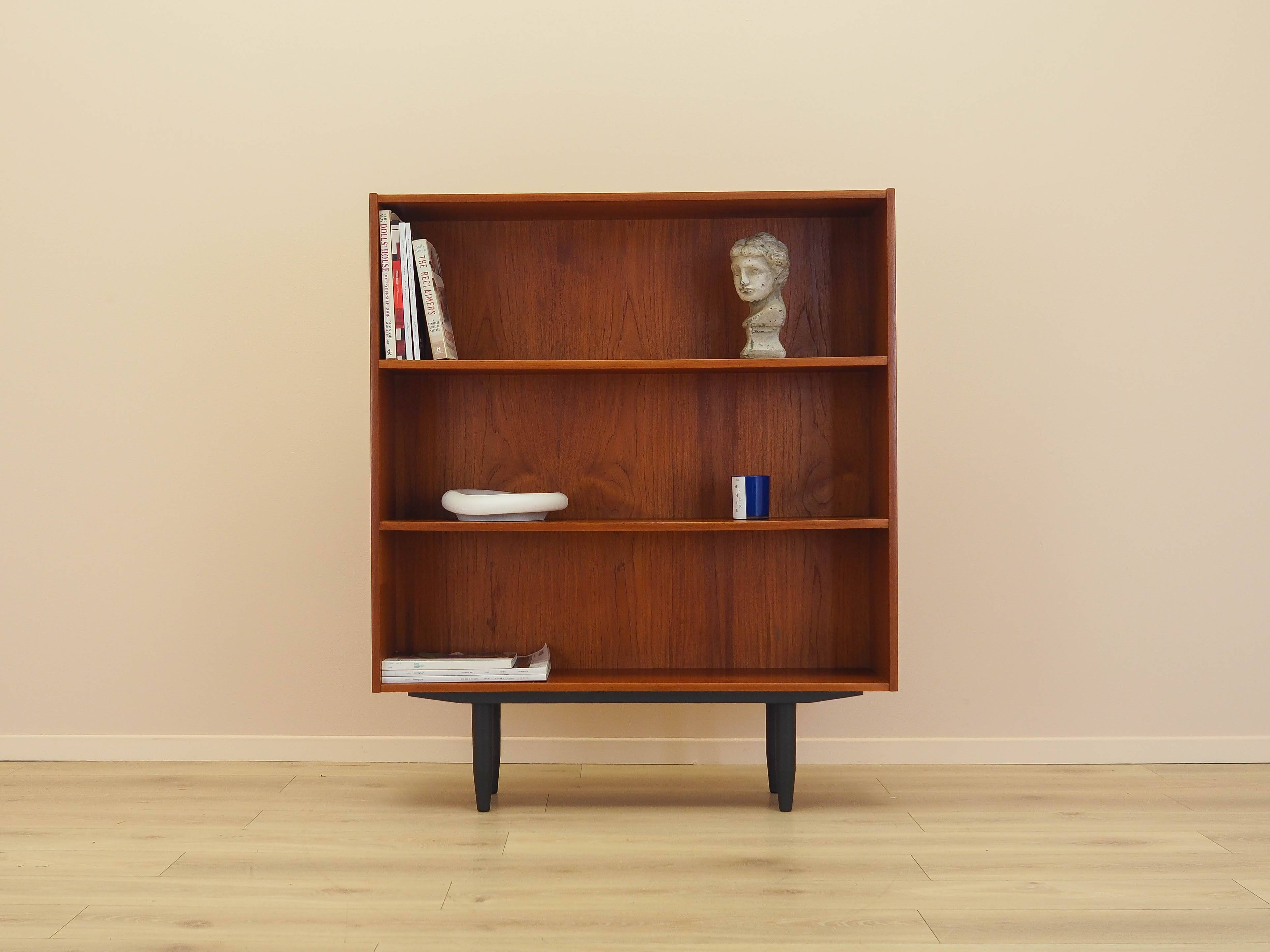Teak bookcase, Danish design, 1970s, manufactured by Clausen & Søn