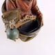 Antique holy water font with religious subject, Italy, 20th century.