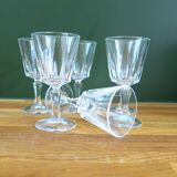 6 stemmed digestive glasses in very good condition