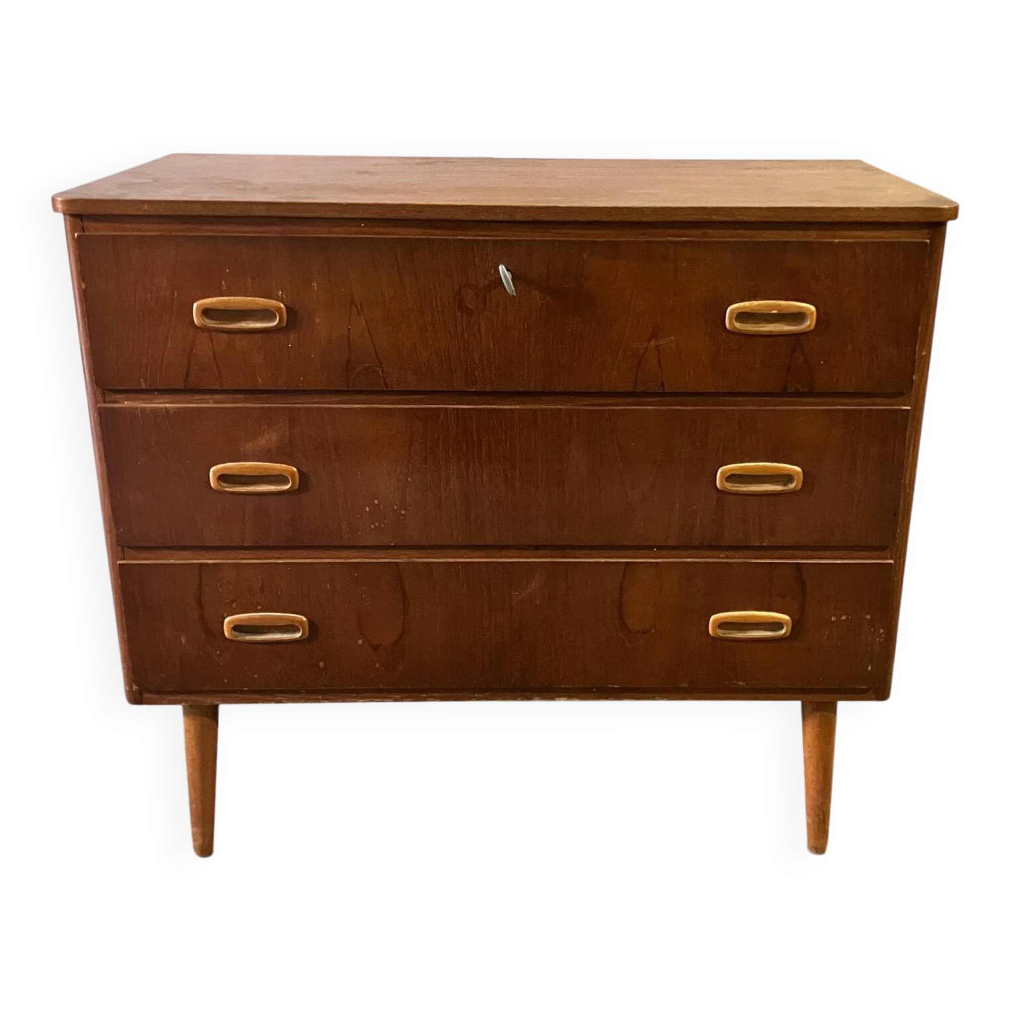 Scandinavian teak chest of drawers, 1960.