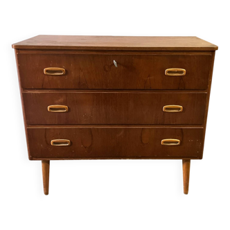 Scandinavian teak chest of drawers, 1960.