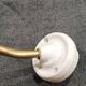 Clichy yellow glass swan neck wall light