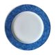 12 assiettes de service plate décor bleu marbré – 27 cm