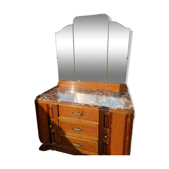 Dressing table with mirror