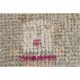 Vintage Turkish Oushak handmade wool cotton pink runner rug 85x370