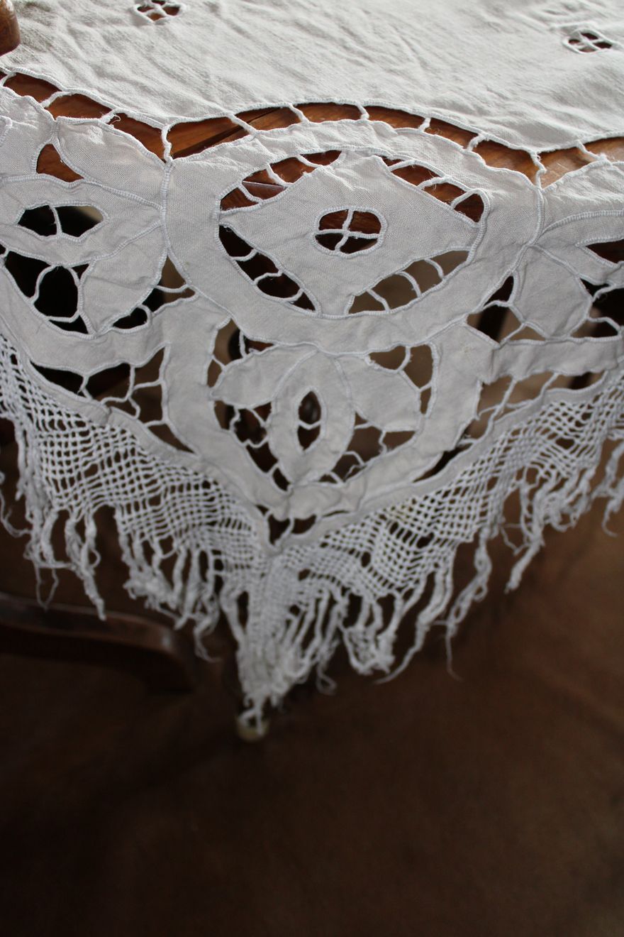 Old tablecloth