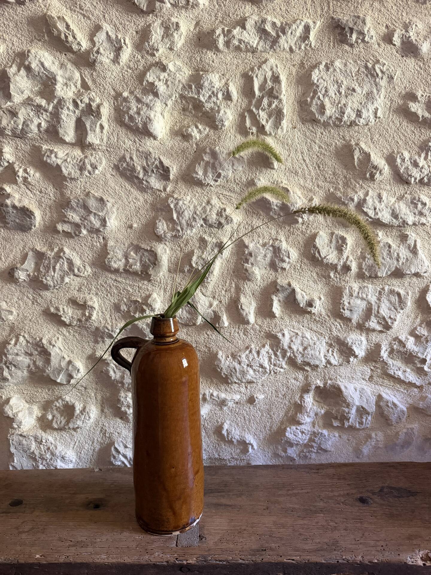 Old stoneware bottle