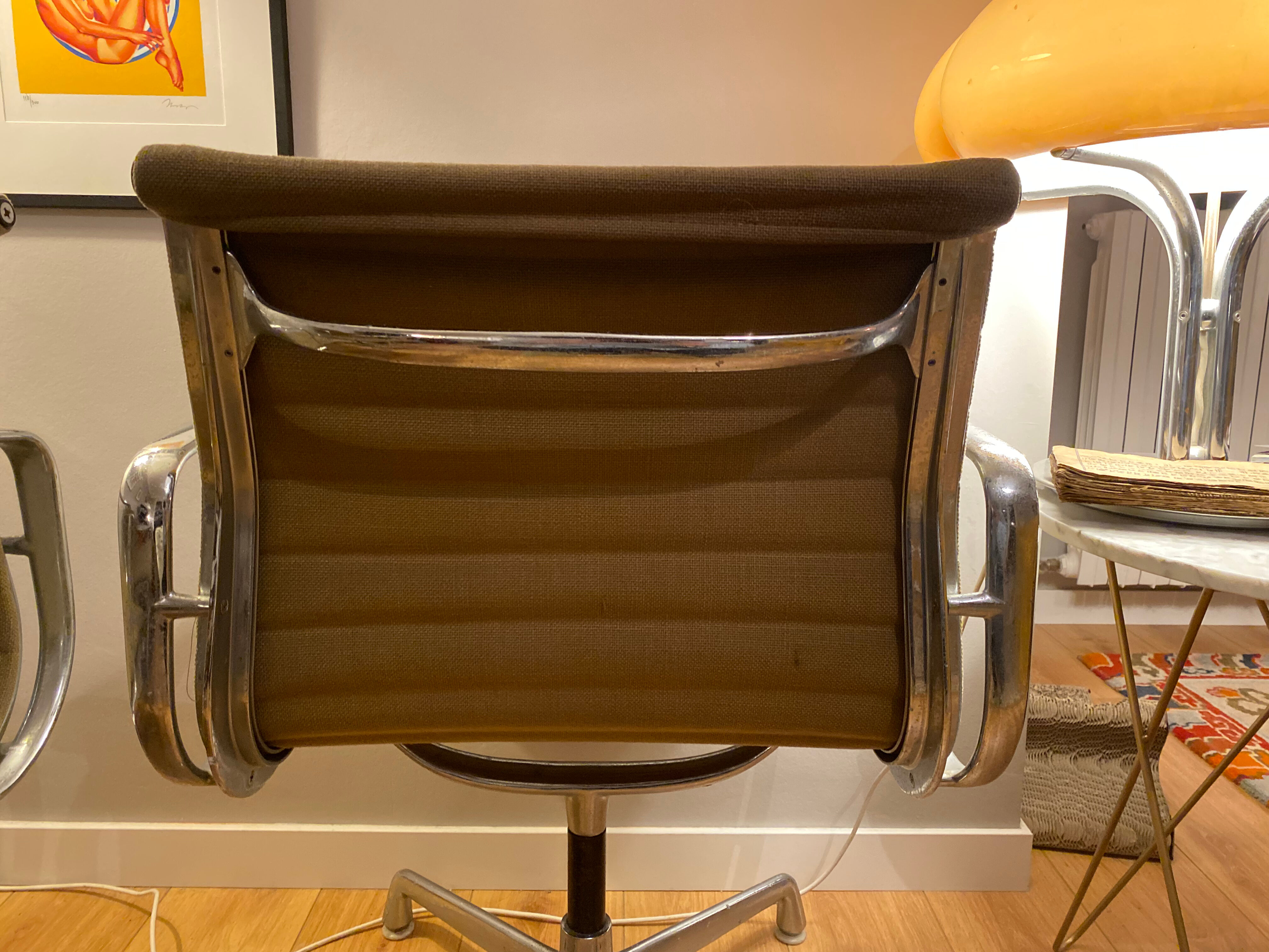 3 Eames EA 107 Chairs