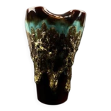 Glazed ceramic vase – brutalist style, 60s/70s