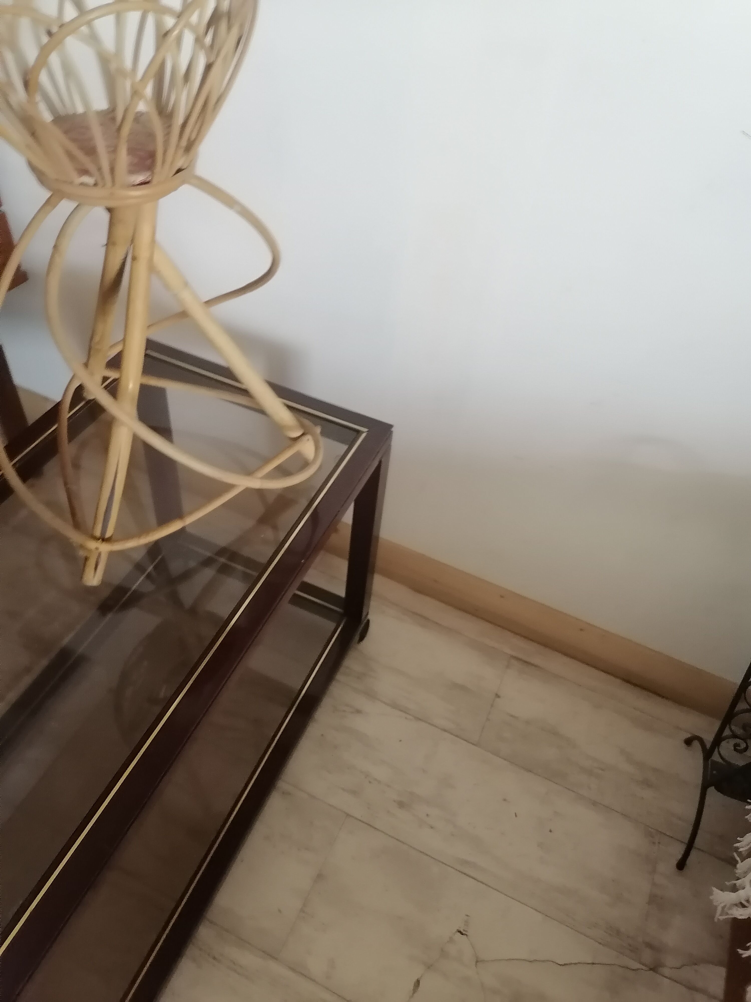 Rest plant rattan wicker 1960 1970