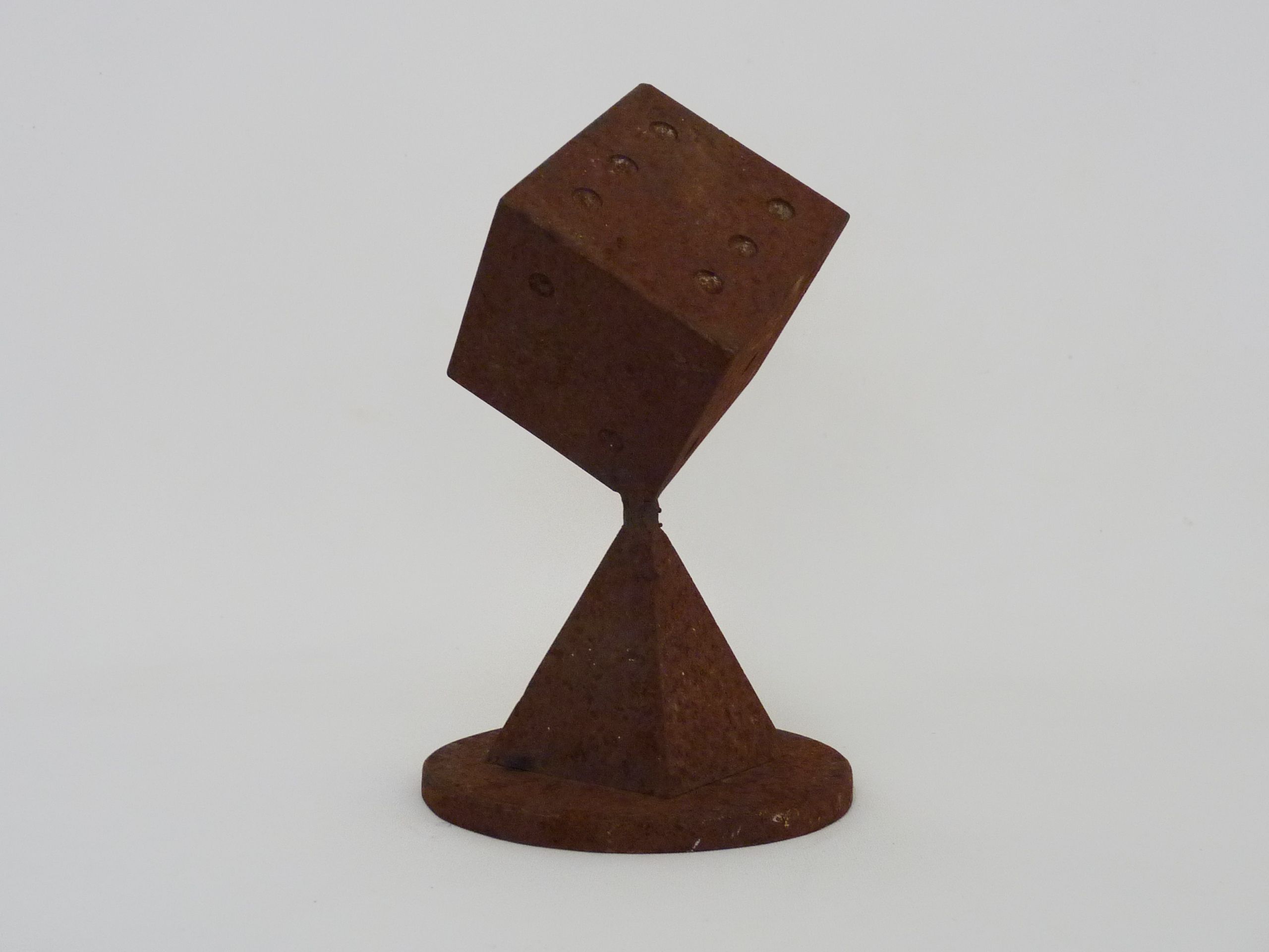 Futuristic Art Deco cast iron paperpress