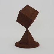 Futuristic Art Deco cast iron paperpress