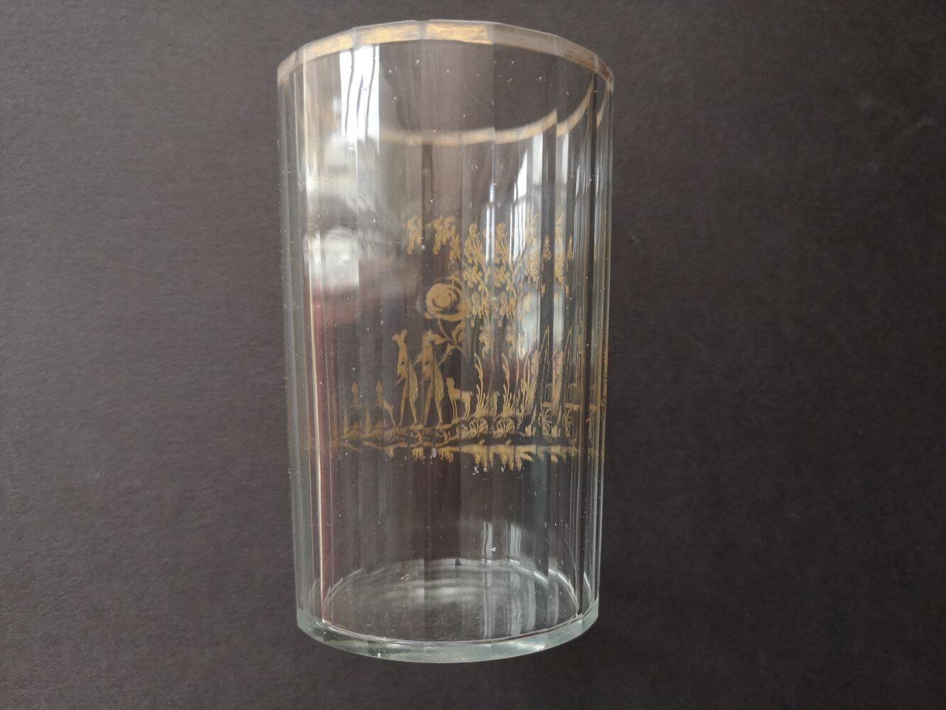 High crystal and gilding glass - Late 18th century early 19th