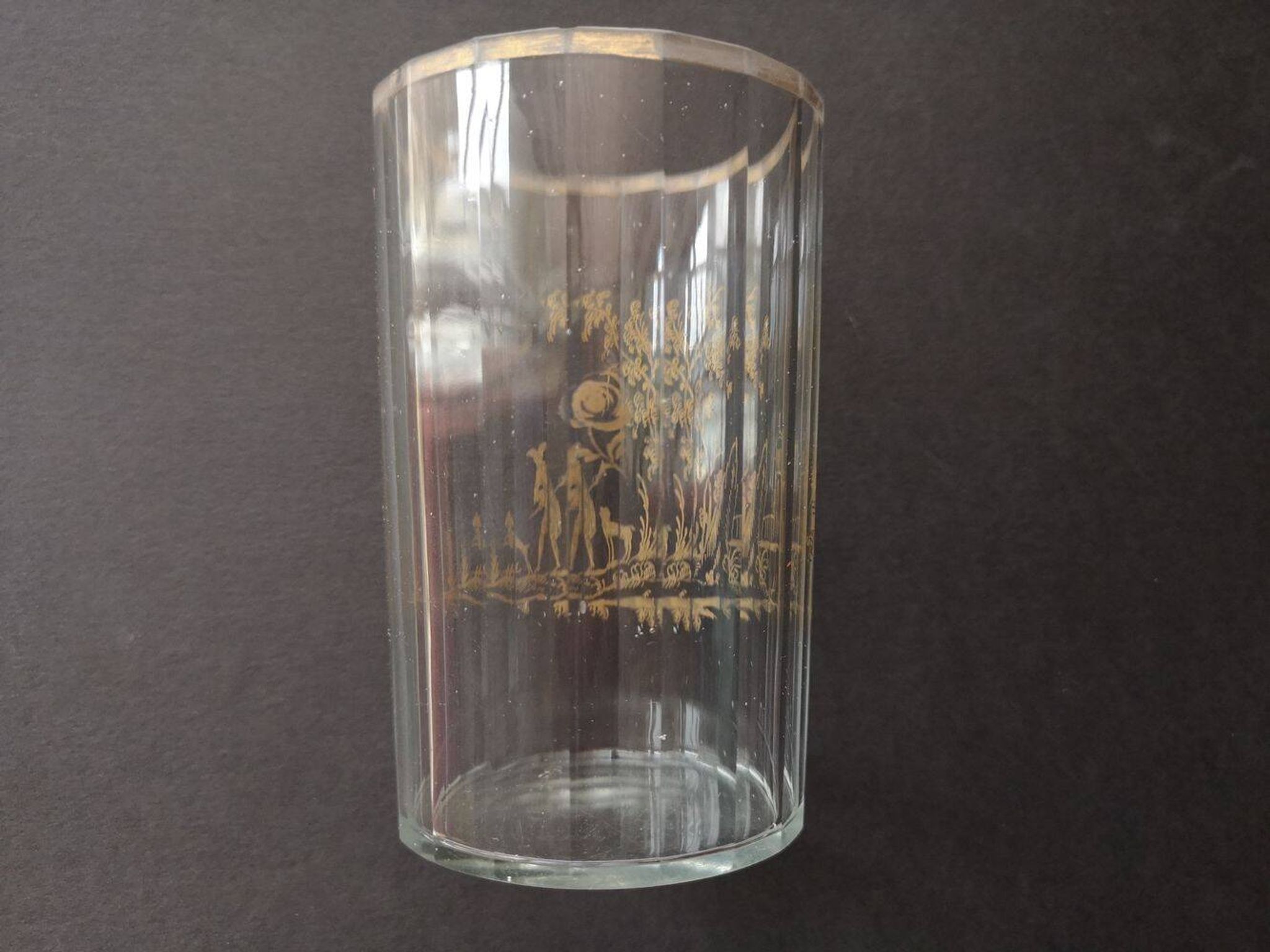 High crystal and gilding glass - Late 18th century early 19th