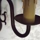 French Vintage Double Light Bronze Vintage Flemish Style Wall Light 5352
