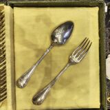 Christofle cutlery set, crossed ribbons model.