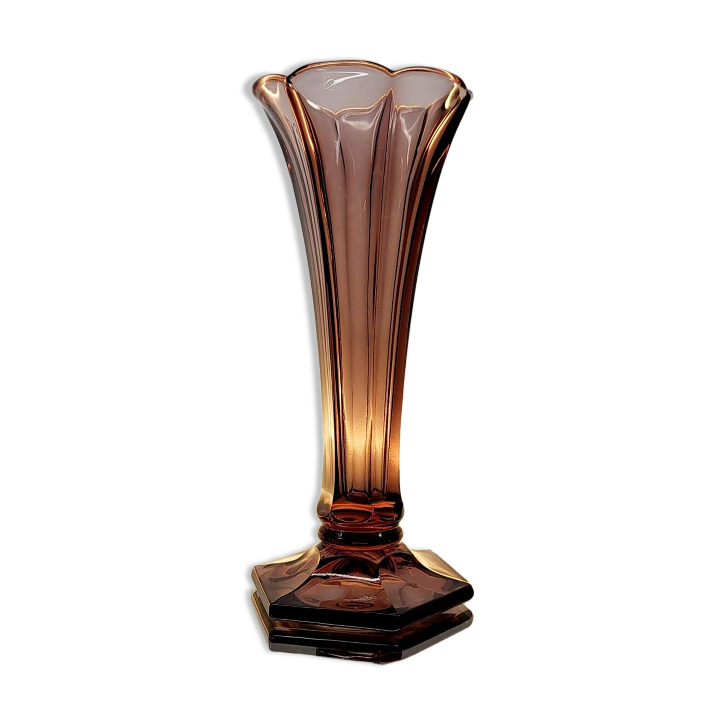 Val Saint Lambert vasque Art déco, série Luxval modèle Américain S, paires