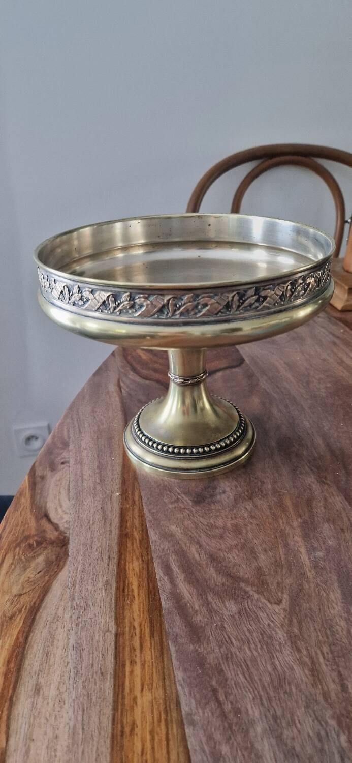 Gilded metal footed cup from the early 20th century