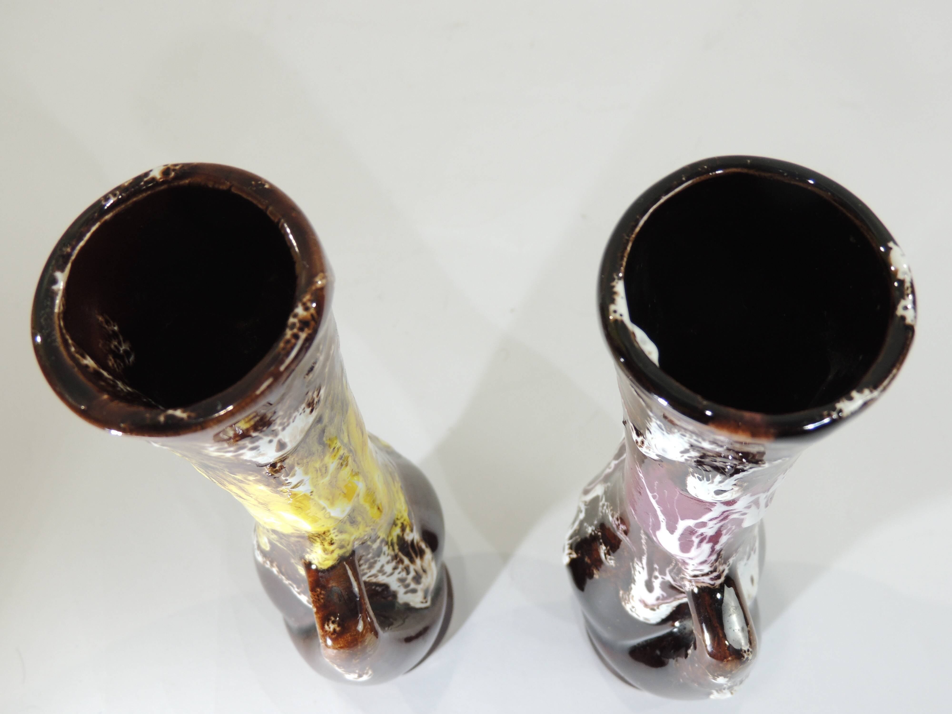 Pair Soliflores Vallauris/vintage/vase