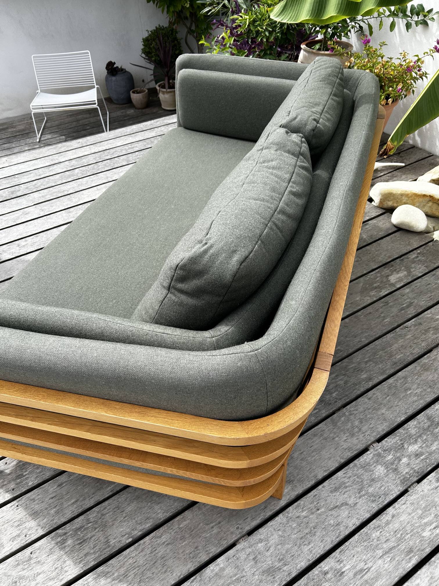 Habitat sofa (oak frame)