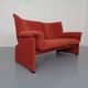 Vintage Two-Seater Palmaria Sofa by Vico Magistretti for Cassina, 1980s