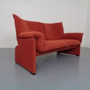 Vintage Two-Seater Palmaria Sofa by Vico Magistretti for Cassina, 1980s