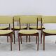 1960s Erik Buch Set of Six Restored Teak Dining Chairs, Denmark