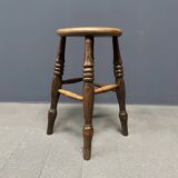 Ancien tabouret de pub anglais antique Windsor