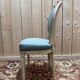 Suite de 6 chaises médaillons de style Louis XVI rechampi