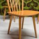 Set of 4 country-style bistro chairs farmhouse chalet 1960 vintage