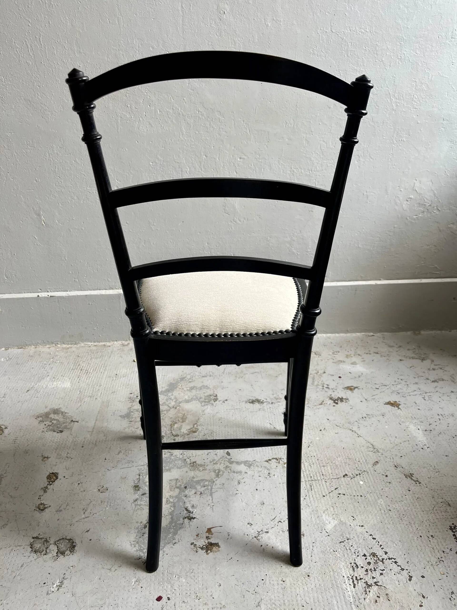 Reupholstered Napoleon III chairs