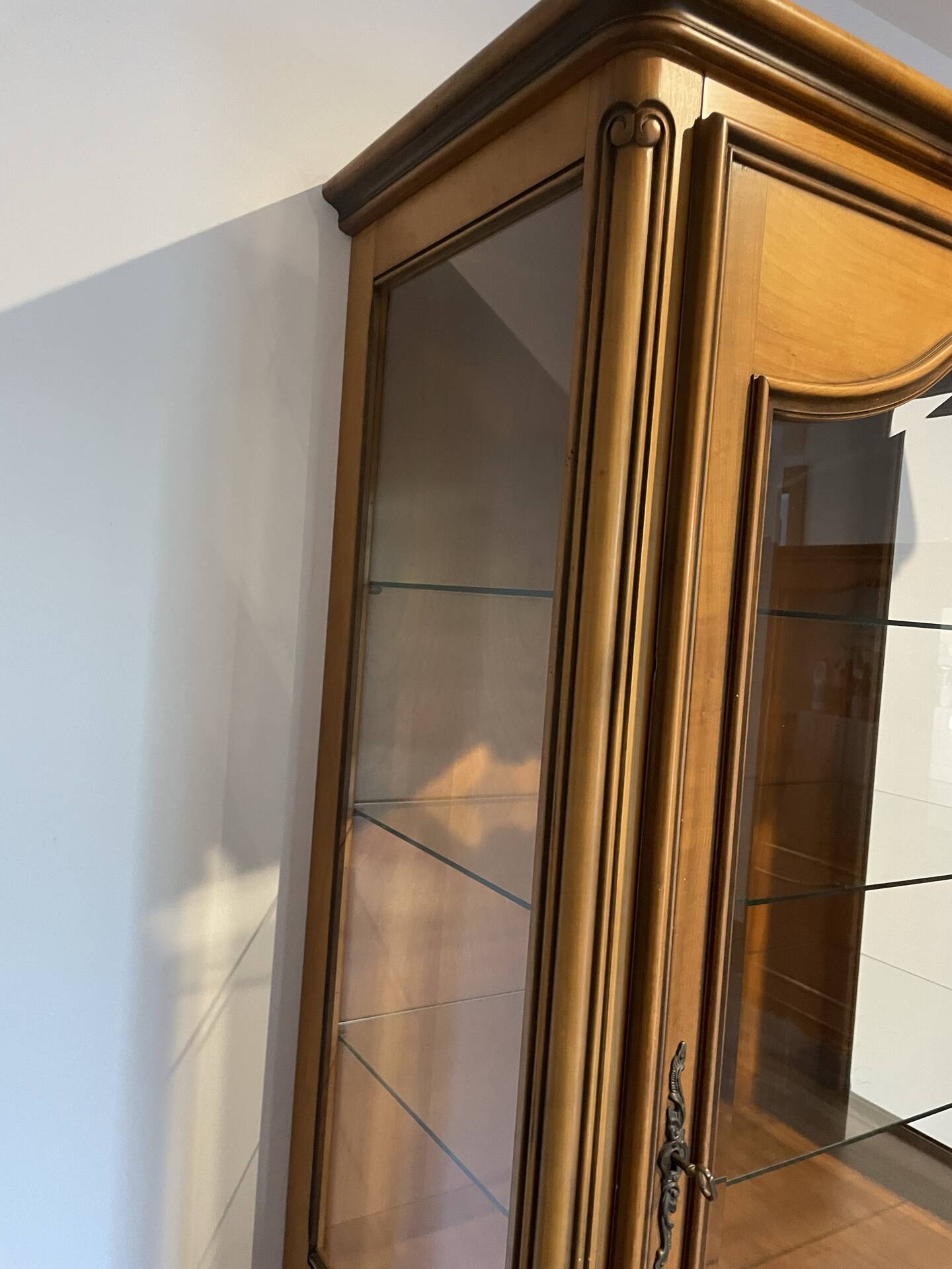 Vitrine de 1 porta / Cristaleira estilo clássico francês