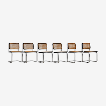 Lot de 6 chaises B32 de Marcel Breuer