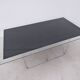 Max Sauze dining table in metal and enameled glass, 1960