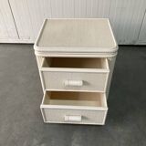 Vintage Rattan, Bamboo Night Stand Off-White, 70/80s