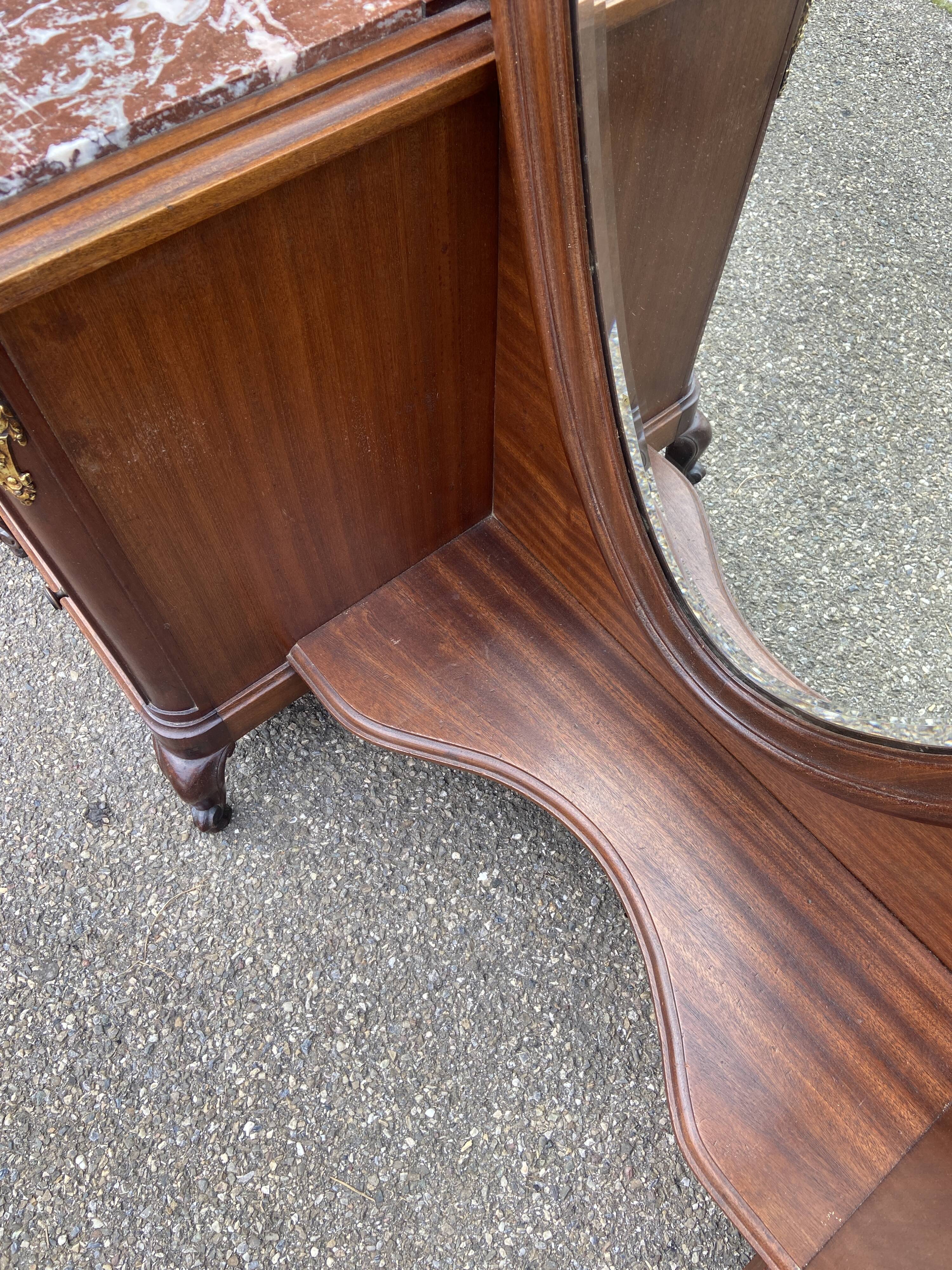 Art Deco period dressing table chest of drawers early 20th century Mahogany Transition style 1920