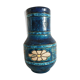 Triki blue ceramic vase floral patterns
