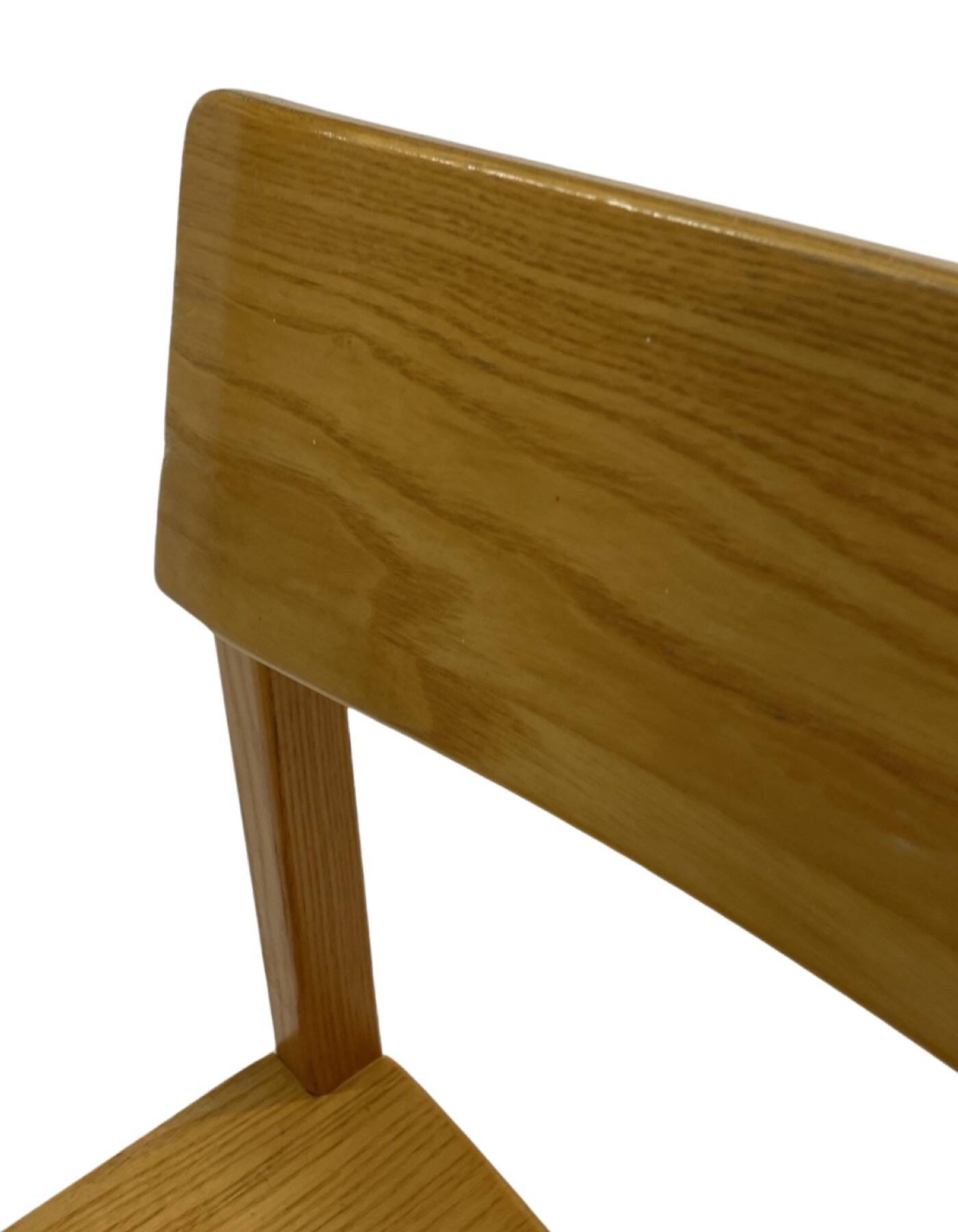 Vintage wooden chair 1980s minimalist design unique