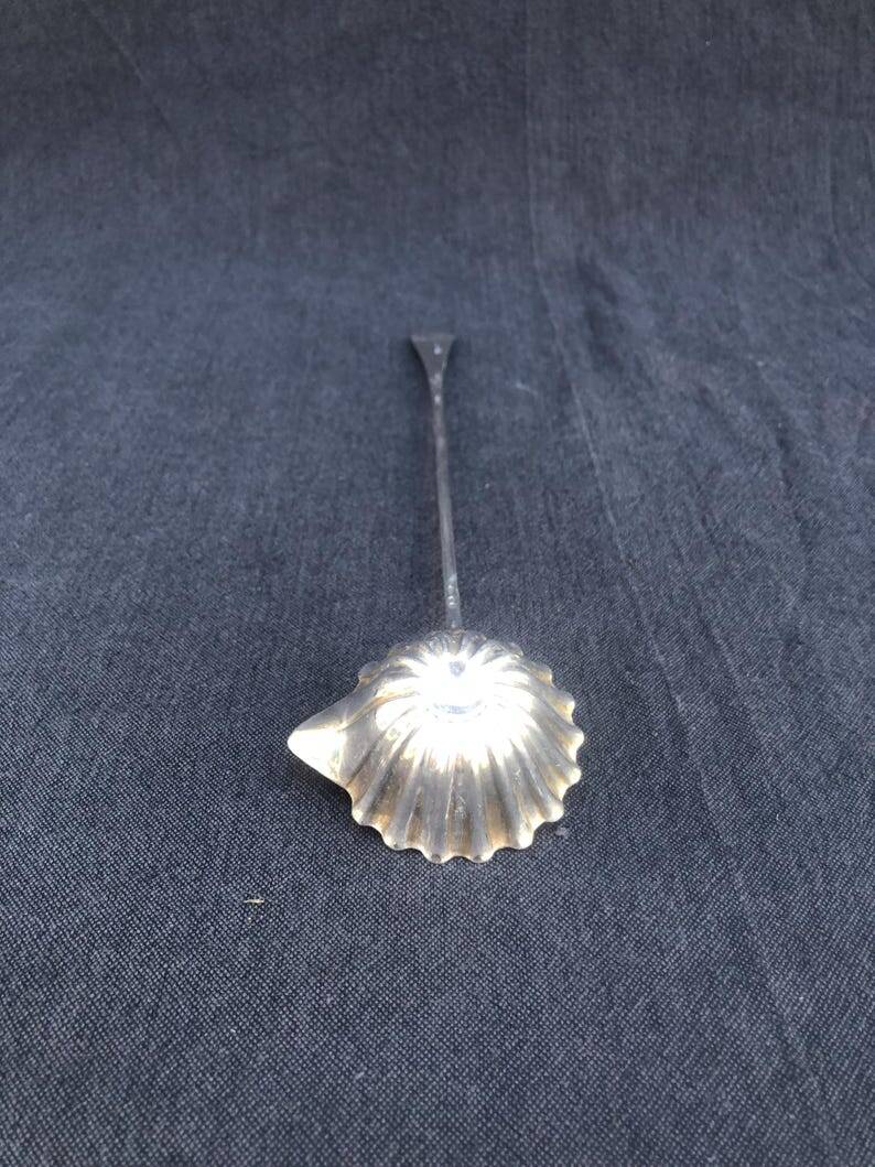 A fine silver-plated Art Nouveau sauce spoon/punch ladle, made by S.F.A.M.,