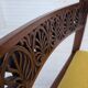 1920-30s, carved wood armchair, design after Georges Jacob, reupholstered.