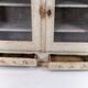 Grey painted hanging glass cabinet in gustavian style from around 1820