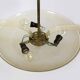 Brass and Curved Glass Ceiling Light from ESC Zukov, 1940s