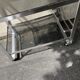 Vintage aluminum rolling trolley