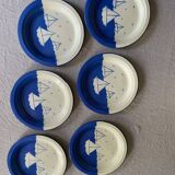 Blue enamelled sheet plates