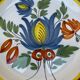 Set of 2 plates with floral pattern