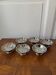 Set of 6 stainless steel bowls