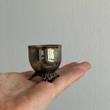 Small vintage metal egg cup