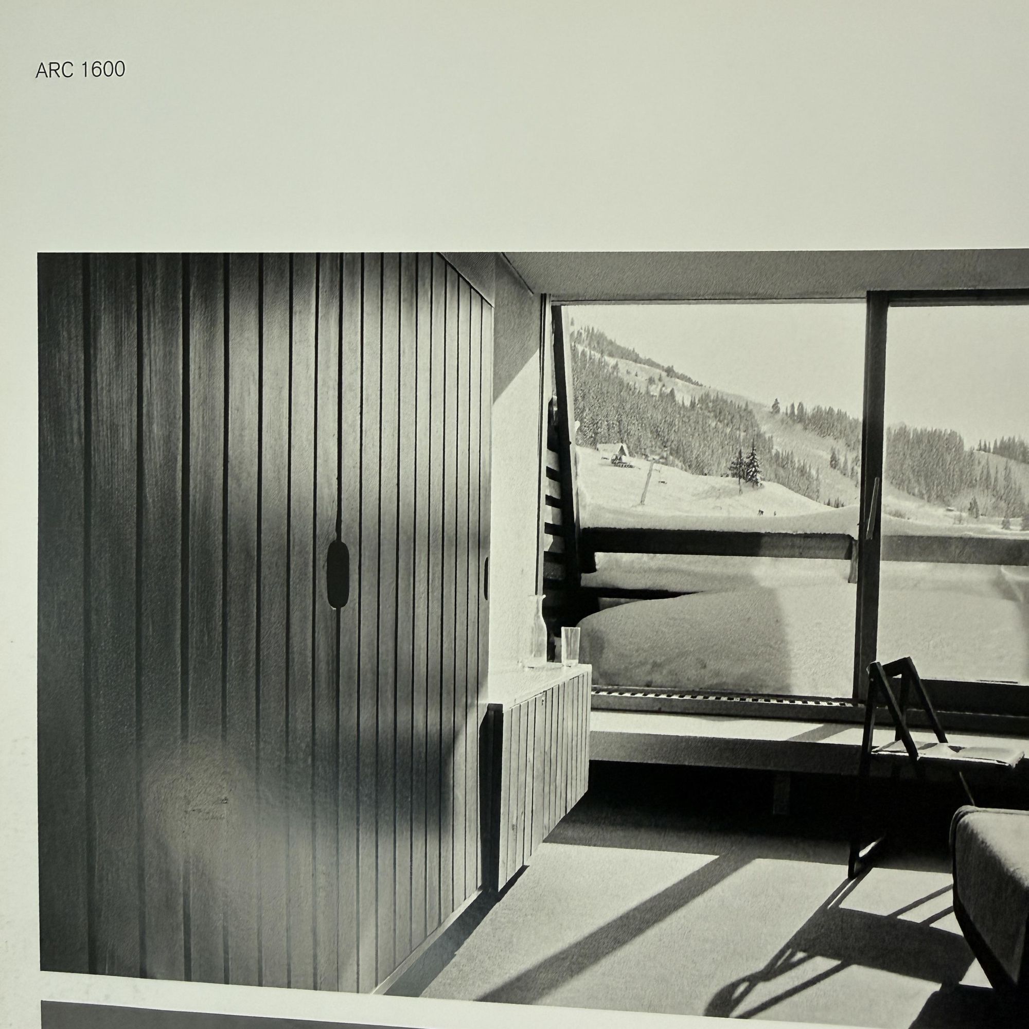 Sliding panel, Charlotte Perriand for the Hôtel La Cascade, Les Arcs 1600