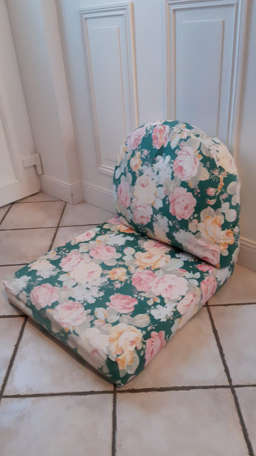 Pair of rattan armchairs 50s